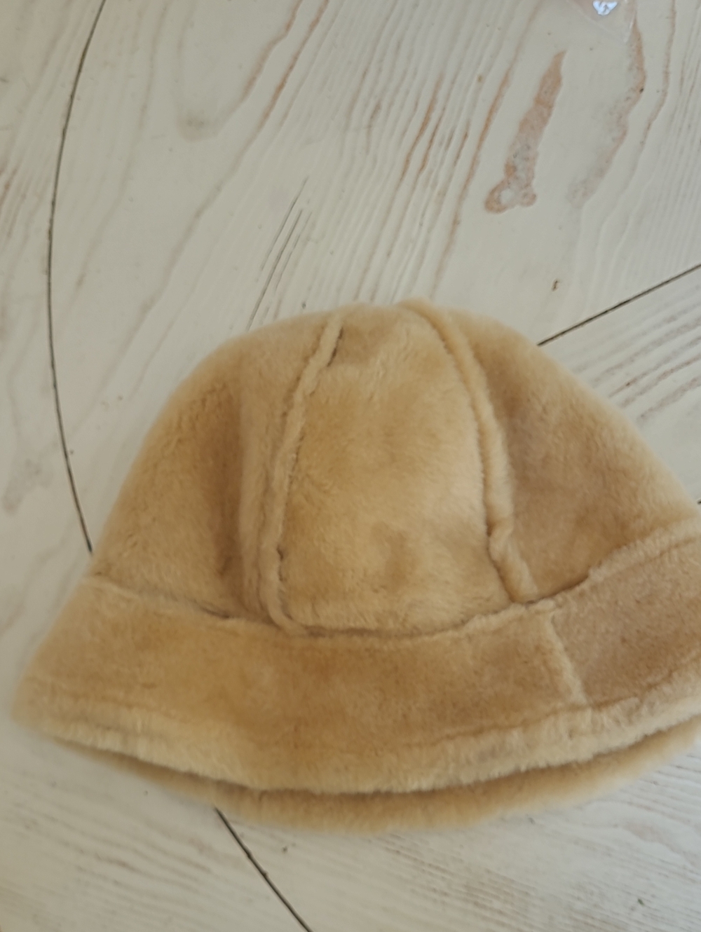 UGG Tan Suede Shearling Bucket Hat - Picture 7 of 10